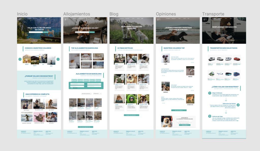 Diseño Web Viajes con Mascota