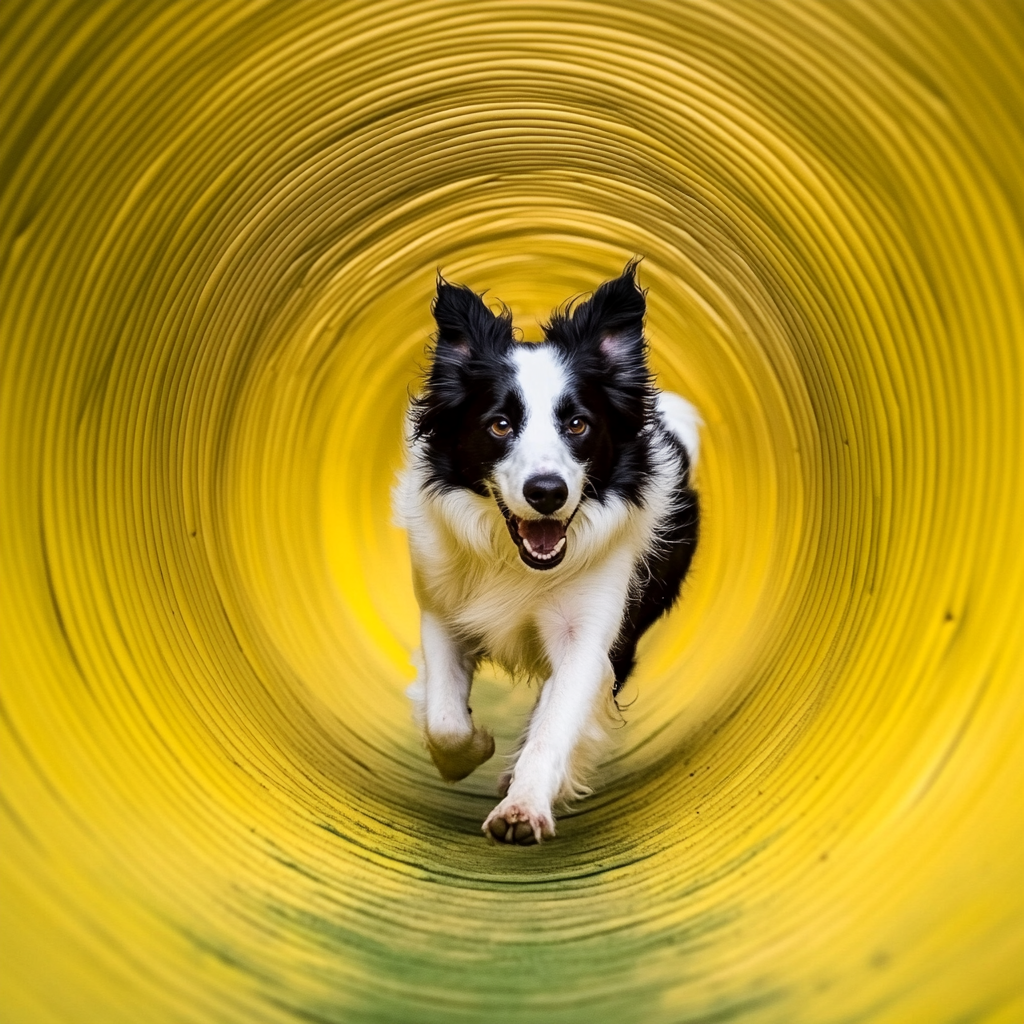 Galería Border Collie Practicando Agility