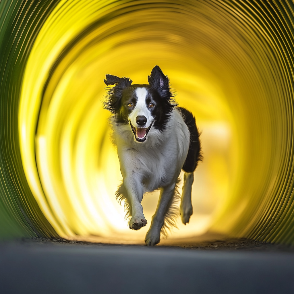 Galería Border Collie Practicando Agility