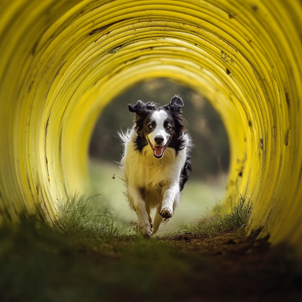 Galería Border Collie Practicando Agility