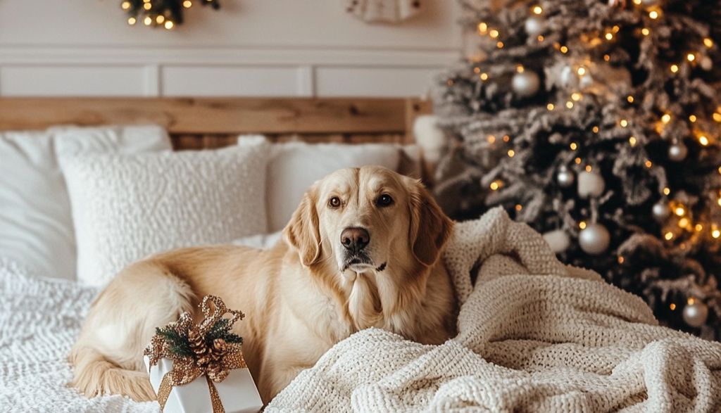 golden en navidad